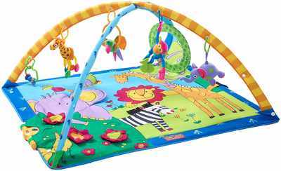 #2. Tiny Love Super-Deluxe Classic Animals Gymini Extra-Large Foldable Gym Play Mat