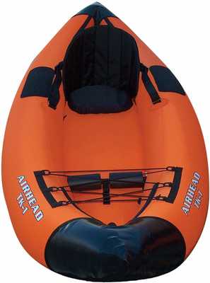 #4. Airhead Montana 1-Person 9-Foot Lightweight & Compact Water-Resistant Coating Inflatable Kayak