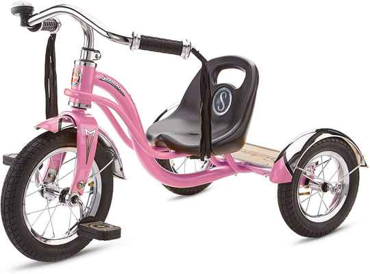 #6. Schwinn Adjustable Sculpted Seat Roadster Tricycle for Kids & Toddlers