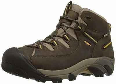 1. KEEN Waterproof Rubber Sole Low Profile Men’s Targhee II Hiking Boots