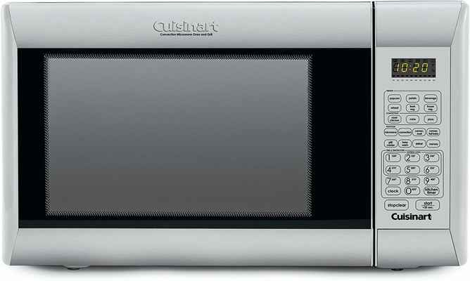 9.Cuisinart CMW-200 1000W Stainless Steel (Brushed) Countertop Convection Microwave w/ Grill