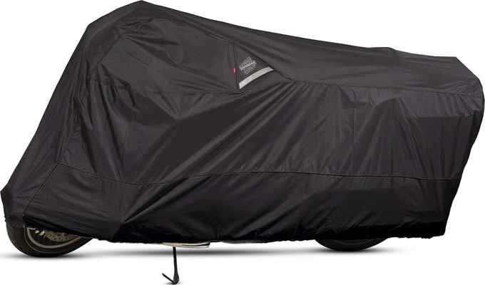 #4. Dowco XX-Large Waterproof Indoor/Outdoor Guardian 50006-02 Motorcycle Cover (Black)