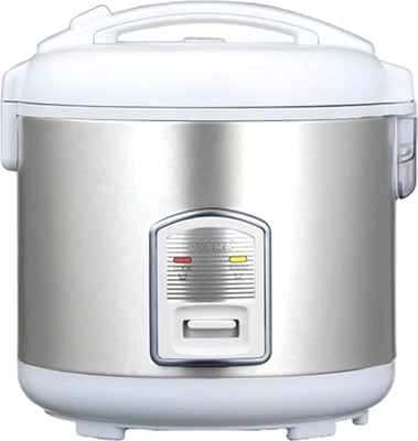 #6. Oyama CFS-F12W 7-Cup Stainless Steel Steamer Tray Keep Warm Rice Cooker (White)