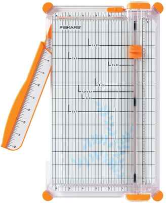 #8. Fiskars Widest Base 6 ¼'' 152490-1004 12'' SureCut Deluxe Craft Guillotine Paper Trimmer