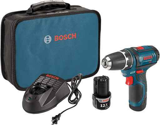 #6. Bosch 12V Charger 2 Lithium-Ion Battery PS31-2A Power Screwdriver Bit w/Carrying Bag