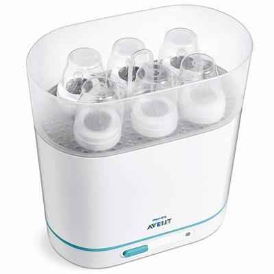 7. PHILIPS AVENT 3-in-1 (Bottles, Pumps & Accessories) BPA-Free Electric Steam Sterilizer