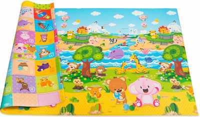 #10. Baby Care Non-Toxic Reversible Waterproof Large Pingko Baby Play Mat