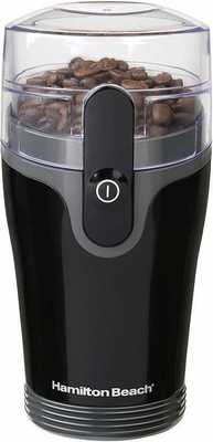 #7. Hamilton Beach 80335R Fresh Grind 4.5 Oz Stainless Steel Blade Burr Coffee Grinder