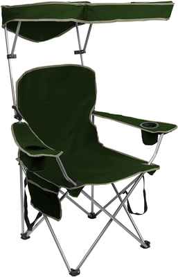 #6. Quik Shade Quality Fabric Supportive Patented Design Adjustable Canopy Folding Camp Chair