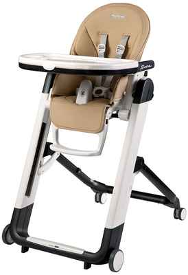 #1. Peg Perego Five Reclining Seat Position Extremely Compact Siesta High Chair –Noce