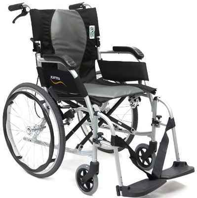 #5. Karman 18’’ Seat Pearl Silver Frame Ergo Flight Ergonomic Wheelchair W/Quick Release Axles
