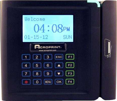 #10. Acroprint TimeQplus Magnetic Stripe Attendance System Time Clock for Small Business