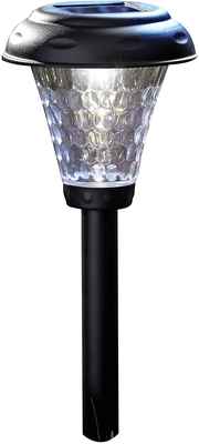 #5. Moonrays 8 Pack 2X Brighter 12'' Illumination 2.4-Lumens Solar LED Plastic Path Light.
