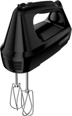 #2. BLACK+DECKER 250W MX3200B 6-Speed Hand Mixer w/5 Attachment & Storage Case