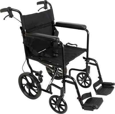 #4. Roscoe 12’’ Rear Wheels 300lbs Weight 19’’	Seat Foldable Wheel Transport Wheelchair