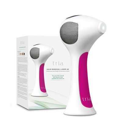 #4. Tria Beauty 3X Eliminating Energy At-Home Powerful Hair Removal for Men & Women (Fuschia)