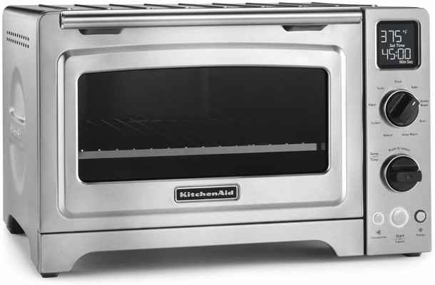 #3. KitchenAid KCO273SS Stainless Steel Bake Digital Convection Countertop Oven 12'' Broiling Rack