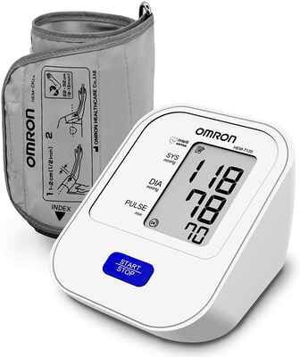 #8. Omron HEM 7120 One-Touch Operation Upper Arm Automatic Blood Pressure Home BP Monitor