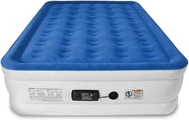 #2. SoundAsleep Comfort Coil Tech Internal High Capacity Pump Air Mattress (Queen Size)