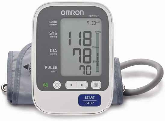 #9. Omron B.P. Hem 7130-L Unlimited Memory w/Free App Easy to Use Blood Pressure Monitor