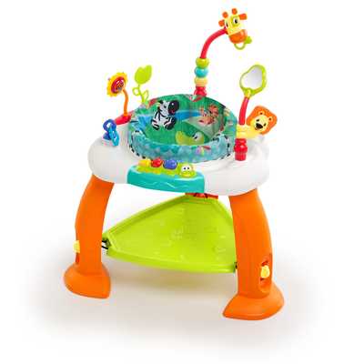 #8. Bounce Bounce Baby by Bright Starts Adjustable Height Seat Spins 360-Degrees Activity Center.