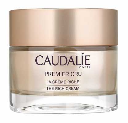 #5. Caudalie Premier Cru De La Cream Riche 1.7 Oz. /50 ml Smooth's Dry Skin Anti-Wrinkle Cream