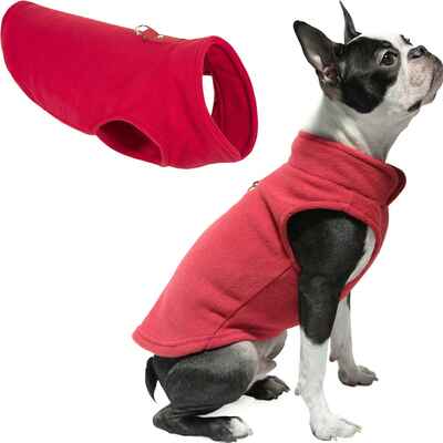 #2. Gooby Pullover Winter Small Dog Sweater Warm Dog Fleece Vest for Indoor & Outdoor