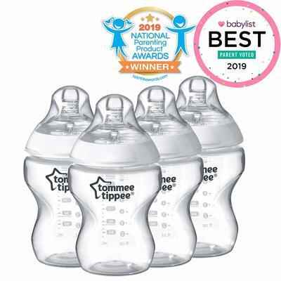 3. Tomme Tippee Breast-Like Nipple Slow Flow 9 Oz. Anti-Colic Closer To Nature Baby Bottle