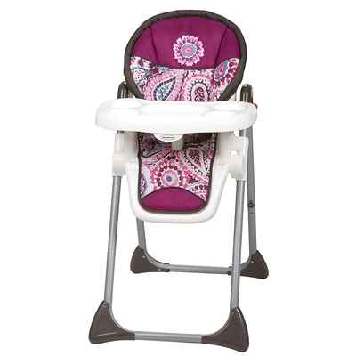 #6. Baby Trend Dishwasher Safe Tray Compact Steel Frame Sit Right High Chair (Paisley)