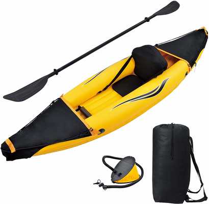 #5. Blue Wave Sports Nomad 1-Person 231lbs Weight Capacity 24 Gauge PVC Inflatable Kayak w/Paddles