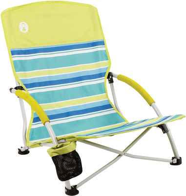 #3. Coleman Outdoor Lightweight Utopia Breeze Beach Camping Chair w/Low Profile