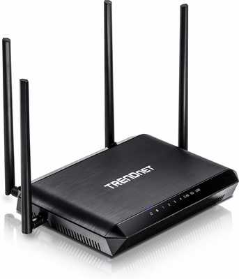 #6. TRENDnet AC2600 MU-MIMO Wireless Gigabit Router 4K Streaming Dual Band Quad Router