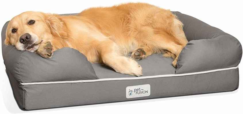 #2. PetFusion Ultimate Orthopedic Memory Foam Multiple Sizes YKK Zippers Breathable Dog Bed