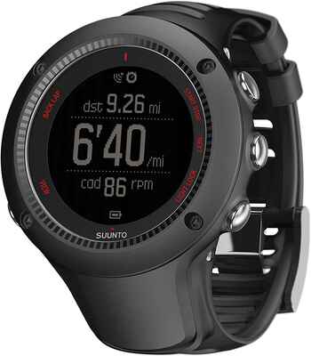 #10. SUUNTO Rubber Quartz Smart Sensor Ambit3 Run Black HR Monitor Running GPS Kit