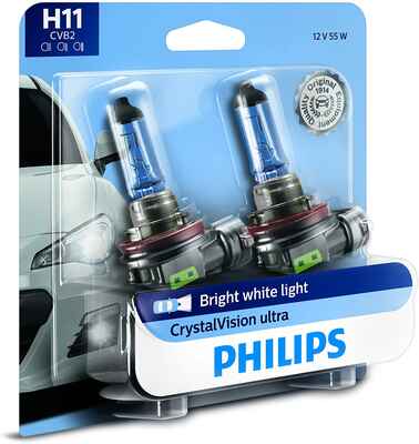 #10. PHILIPS H11 Cool Blue Reliable Performance Quality Seal 2 Pack Ultra-Upgrade Headlight Bulb