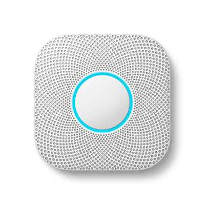 #10. Google Nest Protect Battery Operated CO & Smoke Detector Alarm (White)