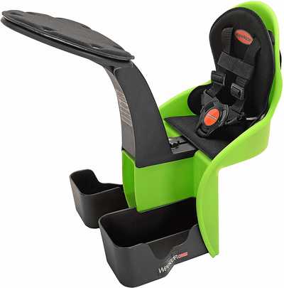 #6. WeeRide Kangaroo Center-Mounted Seat Harness Padded Front Bumper Child Bike Seat