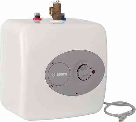 #4. Bosch 3000 T 2.5 Gallon (ES2.5) Shelf Wall & Floor Mounted Electric Tankless Water Heater