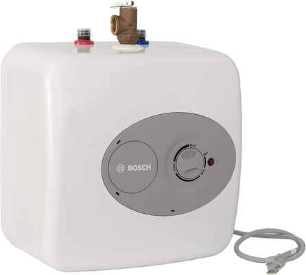 #3. Bosch ES4 4 Gallon Convenient 3000T Mini-Tankless Electric Water Heater for Hot Water