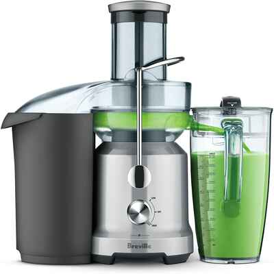 #3. Breville BJE430SIL Extra-Wide Safety Locking Arm 2-Speed Electronic Juice Fountain Cold