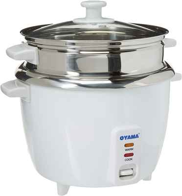 #1. Oyama CNS-A15U 120V Inner Pot Stainless Steel 16-Cup Tray Rice Cooker & Steamer