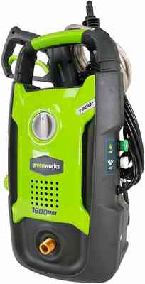 #2. Greenworks 1600 PSI 13 Amp 1.2 GMP GPW1602 Universal Use Electric Pressure Washer