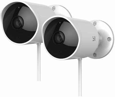 #6. YI 2 Pcs Night Vision 1080P Surveillance System 2.4GHz Home Wireless Security Camera