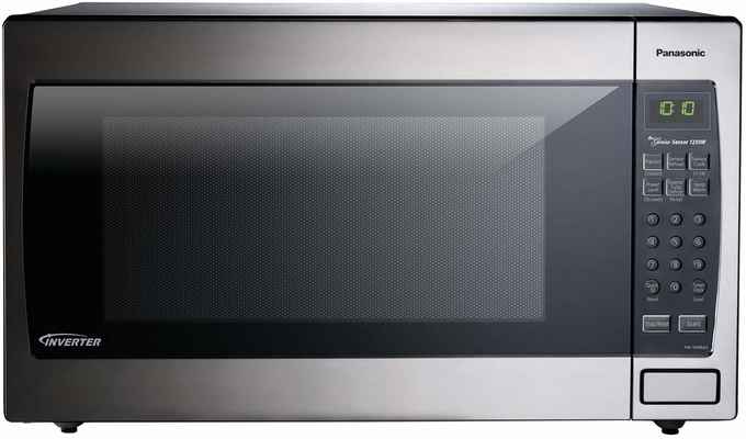 #6. Panasonic 1250W 2.2 Cu. Ft. Stainless Steel Inverter Technology Genius Sensor Microwave Oven