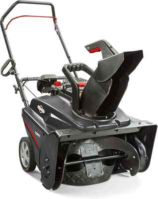 #1. Briggs & Stratton 1022E 22'' Single-Stage Gas Powered Snow Blower w/Push Button