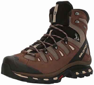 7. Salomon Men’s Quest 4D 2 GTX Durable & Lightweight Leather Canvas Hiking Boots