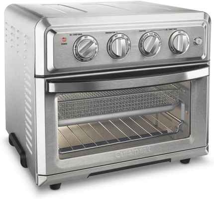 #1.Cuisinart TOA-60 Silver 1800W 0.6 Cubic Non-Stick Interior Convection Toaster Oven Air Fryer