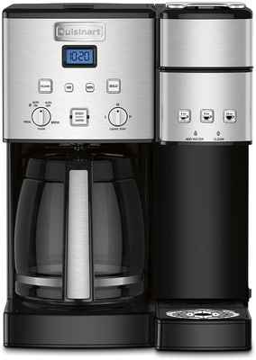 #1. Cuisinart SS-15P1 12-Cup Silver Coffee Center Coffee Maker & Single-Serve Brewer