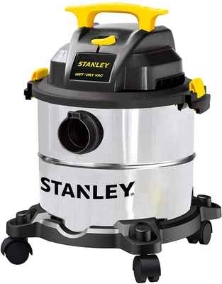 #9. Stanley 3-in-1 5-Gallon Shop dry/Wet Vacuum with 4 Horsepower