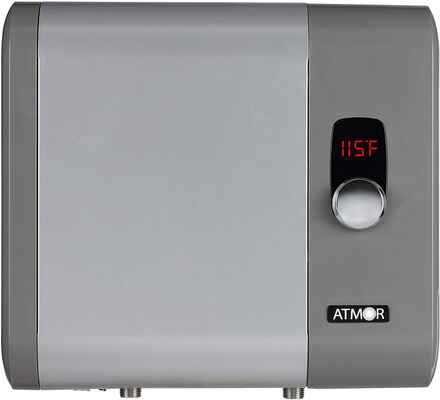 #6. Atmor 4.6 GPM 24kw/240V AT-910-24TP Digital Electric Tankless Water Heater (Grey)